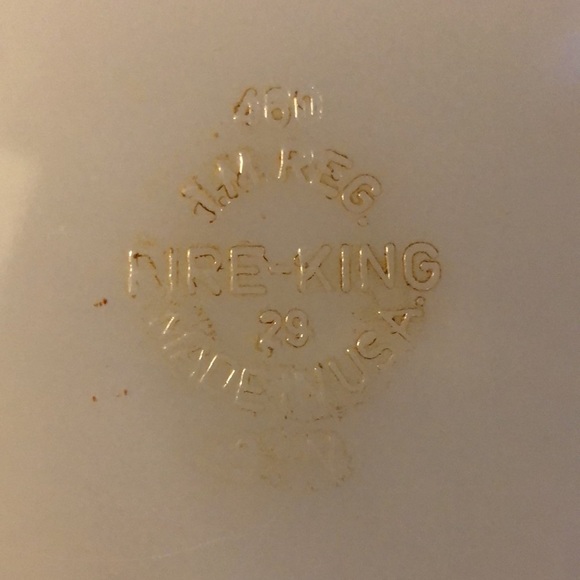 Fire King Pie Plate Pie Dish Peach Lusterware vintage milk glass pie plate 9" - Picture 2 of 4